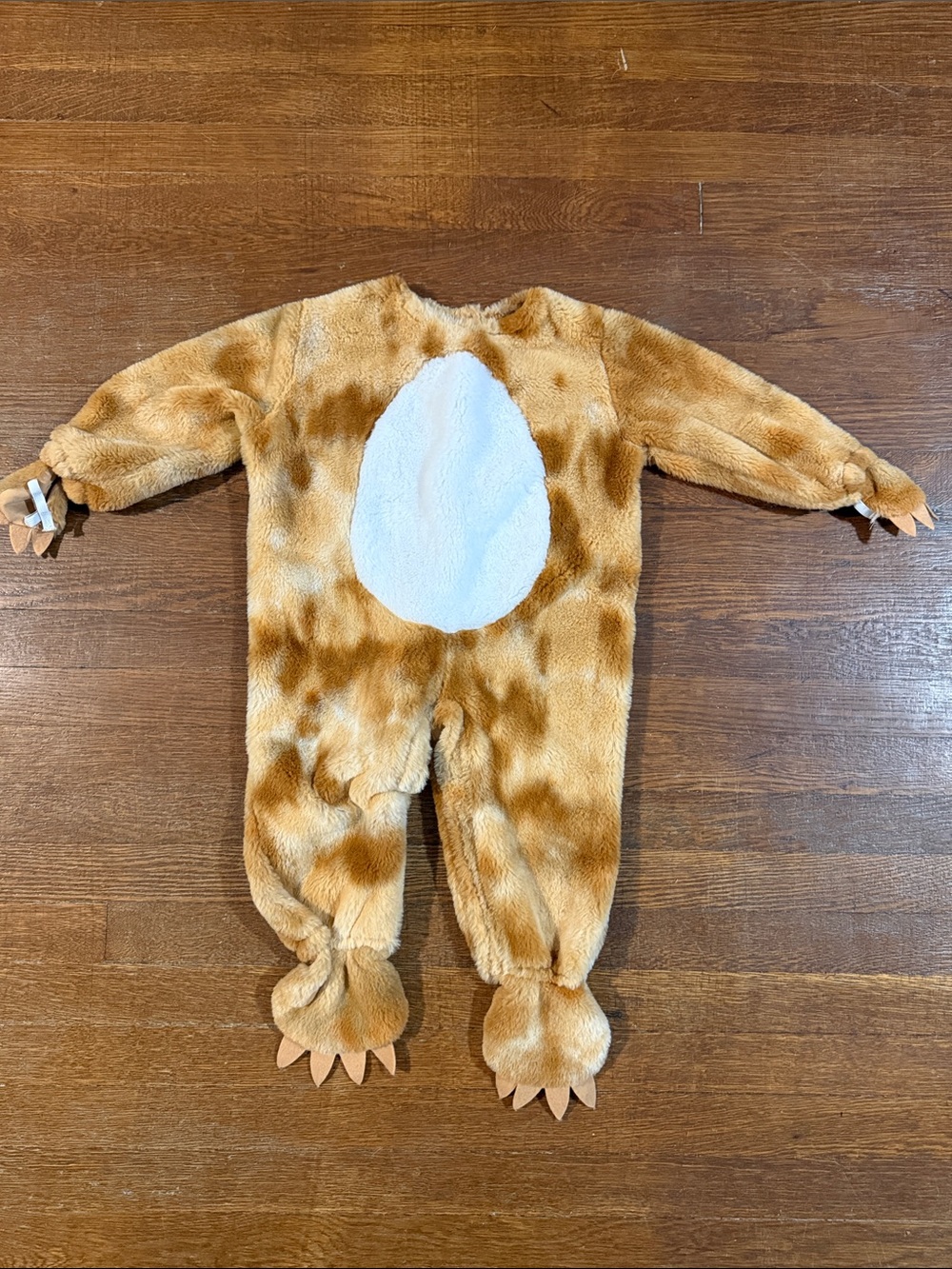 Kids Plush Bear Costume in Brown with White Belly